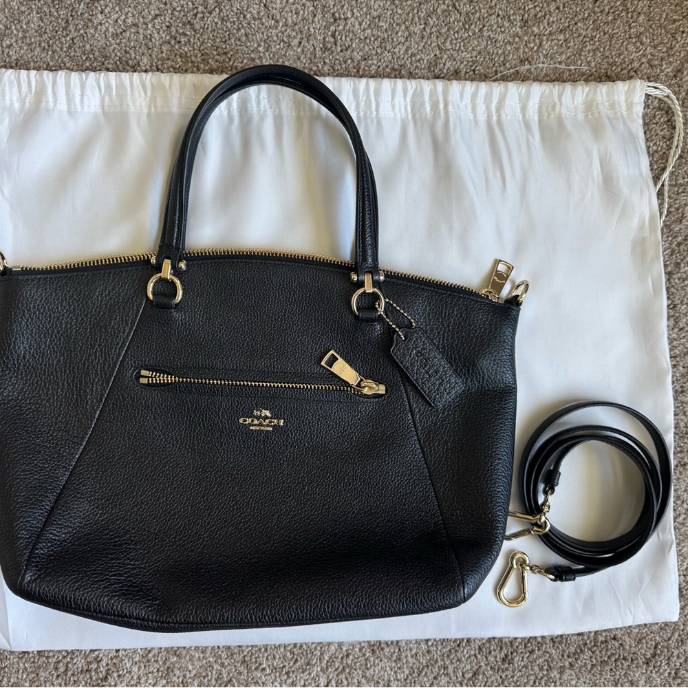 Coach Black Leather Handbag